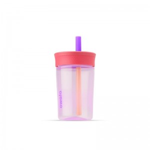 Owala 15oz Kids Tumbler Plastic Waterfles Roze Paars | RIR8350KM