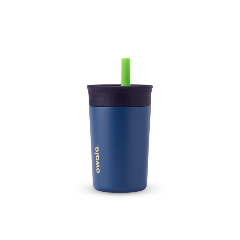 Owala 12oz Kids Tumbler Stainless Steel Waterfles Donkerblauw | CFS7349JB