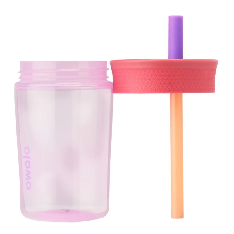 Owala 15oz Kids Tumbler Plastic Waterfles Roze Paars | RIR8350KM