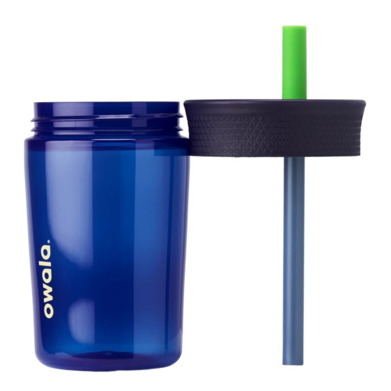 Owala 15oz Kids Tumbler Plastic Waterfles Donkerblauw | SUW1893TM