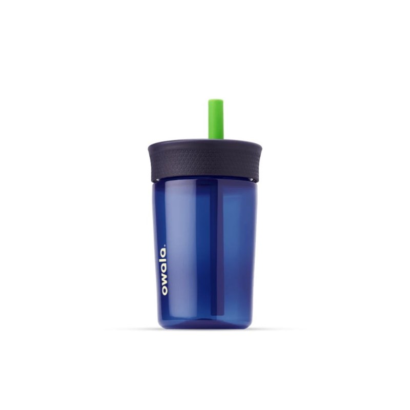 Owala 15oz Kids Tumbler Plastic Waterfles Donkerblauw | SUW1893TM