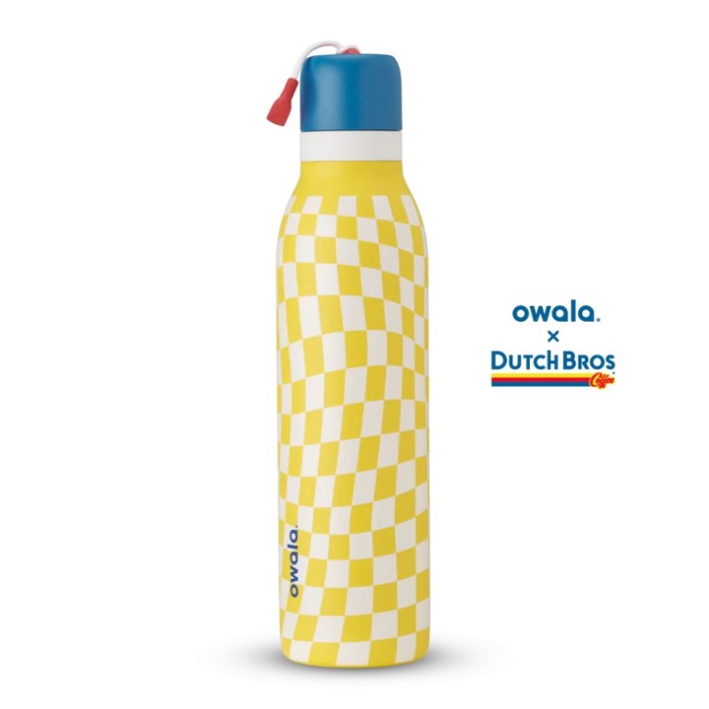 Owala Dutch Bros x Owala FreeSip® Twist 24oz Stainless Steel Waterfles Geel Wit | NON6522HP